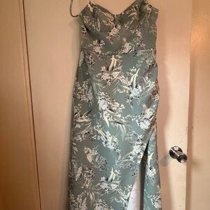 Wild Fable Green Floral Midi Dress